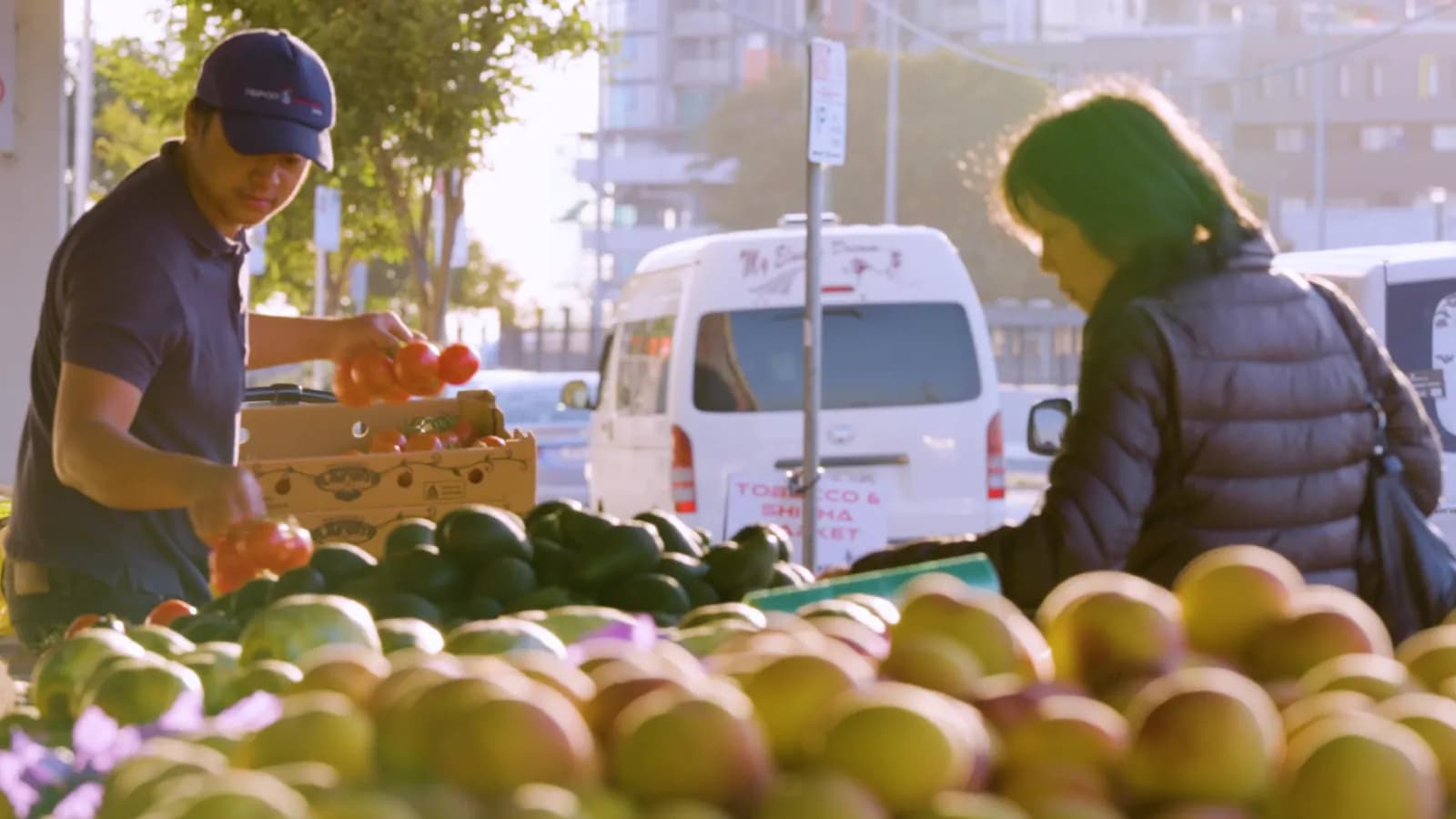 A fruit stall at Footscray Market