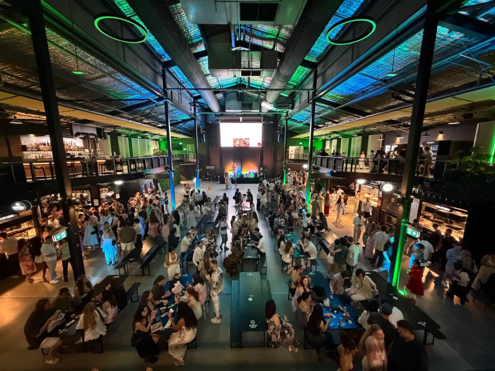 Inside the Distillery Road Market hall